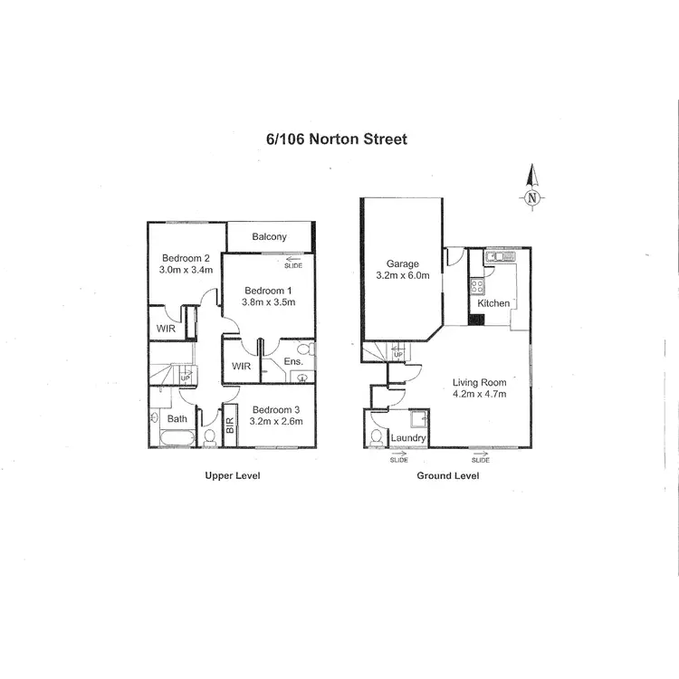 Floorplan of Homely townhouse listing, Unit 6/106 Norton Street, Upper Mount Gravatt QLD 4122