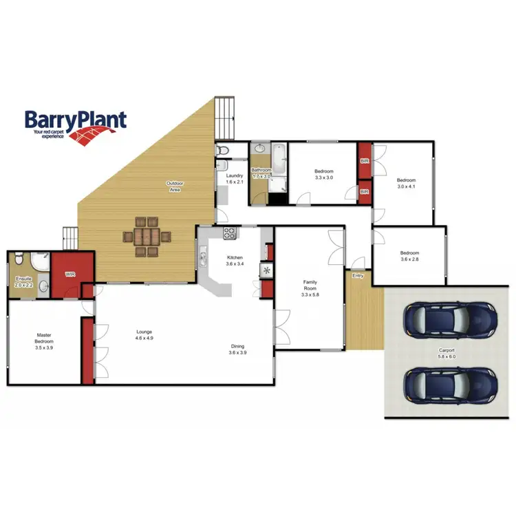 Floorplan of Homely house listing, 52 Garibaldi Street, Traralgon VIC 3844