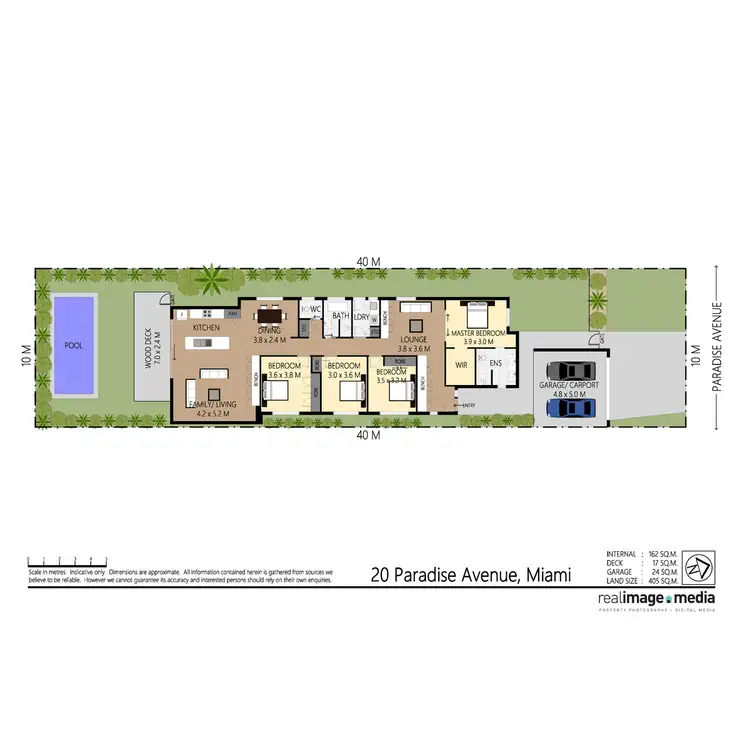 Floorplan of Homely house listing, 20 Paradise Avenue, Miami QLD 4220