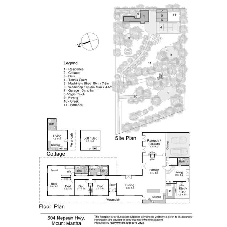 Floorplan of Homely house listing, 604 Nepean Highway, Mount Martha VIC 3934