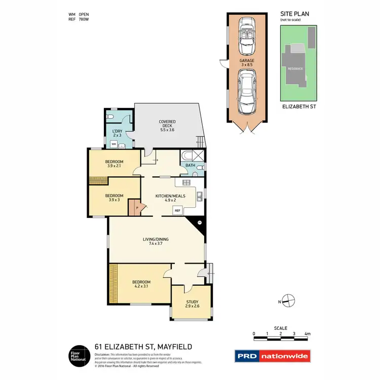 Floorplan of Homely house listing, 61 Elizabeth Street, Mayfield NSW 2304