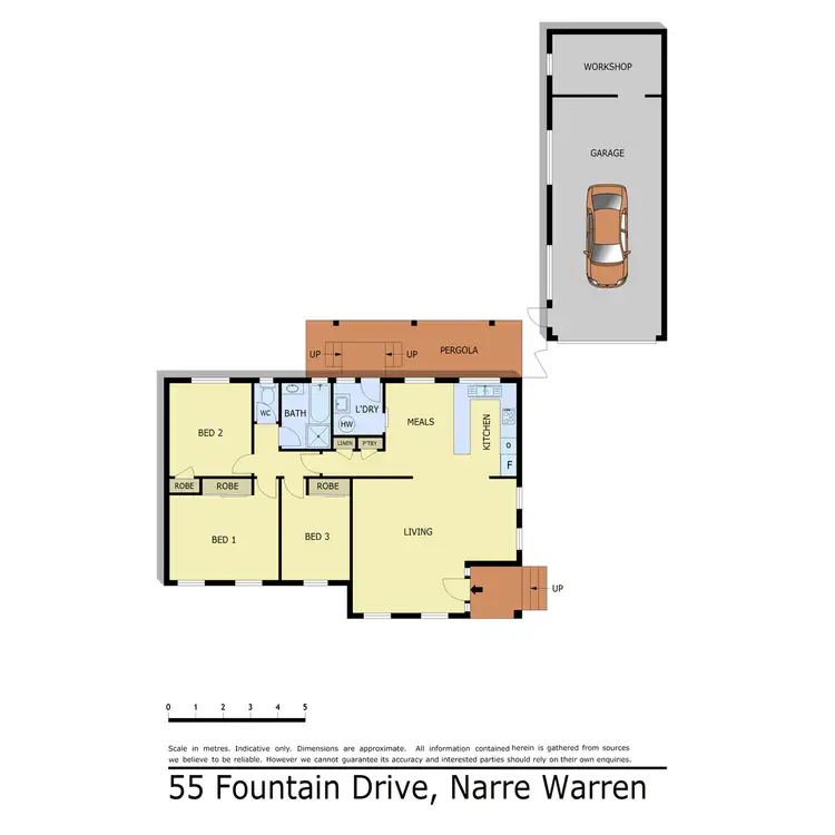 Floorplan of Homely house listing, 55 Fountain Drive, Narre Warren VIC 3805