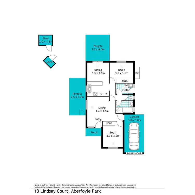 Floorplan of Homely house listing, 13 Lindsay Court, Aberfoyle Park SA 5159