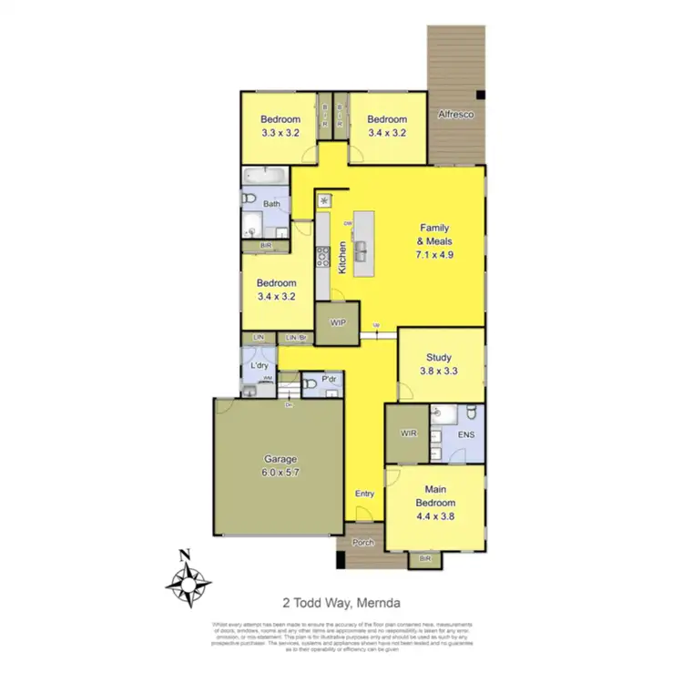 Floorplan of Homely house listing, 2 Todd Way, Mernda VIC 3754