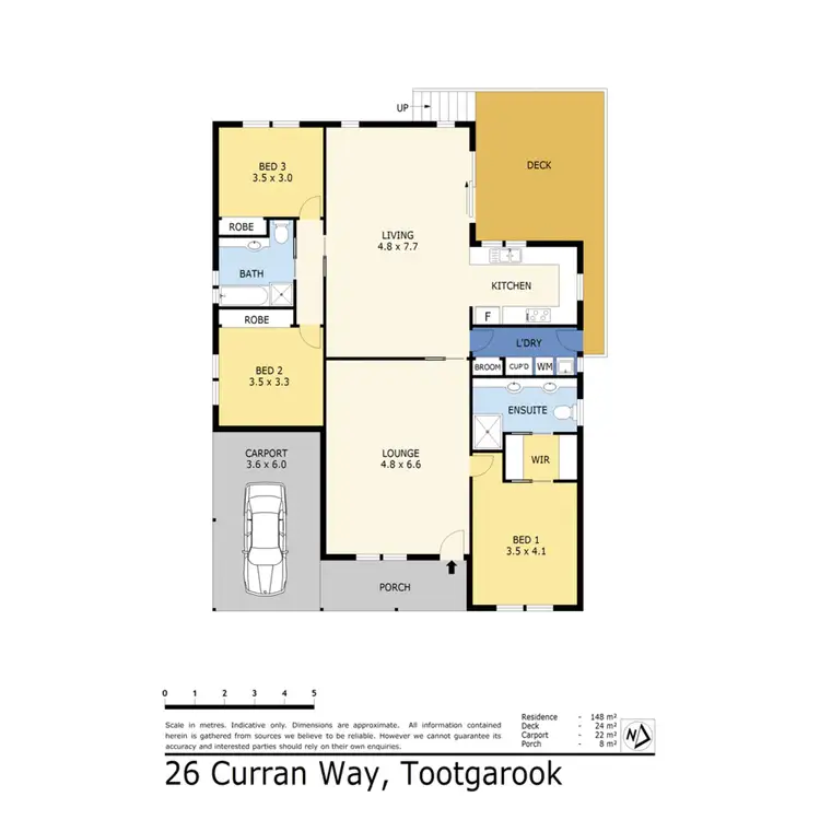 Floorplan of Homely house listing, 26 Curran Way, Tootgarook VIC 3941