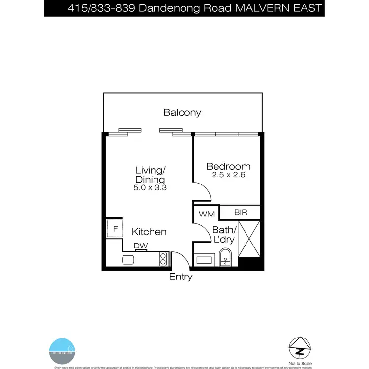 Floorplan of Homely apartment listing, 415/839 Dandenong Road, Malvern East VIC 3145