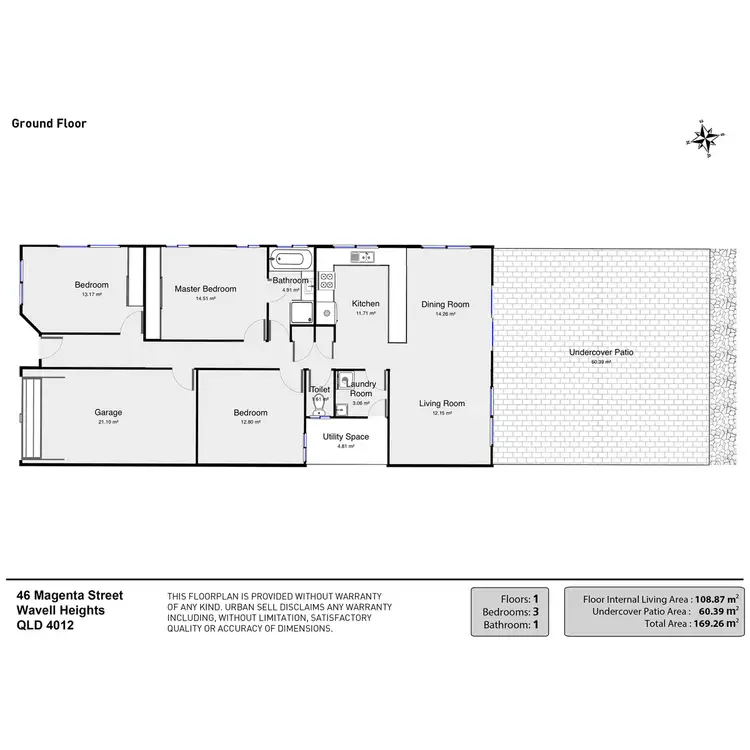 Floorplan of Homely house listing, 46 Magenta Street, Wavell Heights QLD 4012