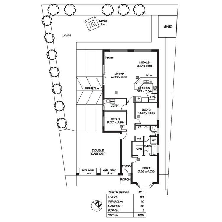 Floorplan of Homely house listing, 16 Spaxton Crescent, Craigmore SA 5114