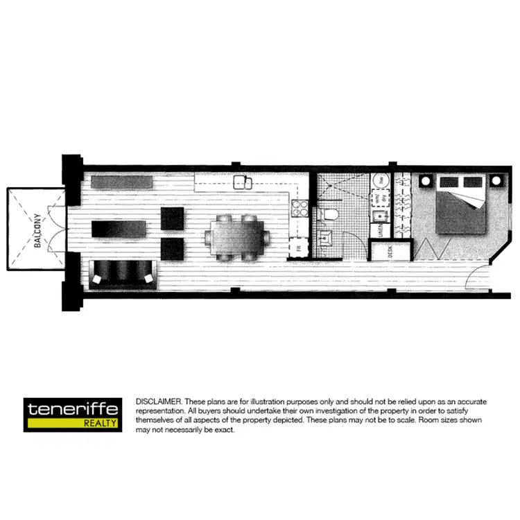 Floorplan of Homely apartment listing, 36 Vernon Terrace, Teneriffe QLD 4005