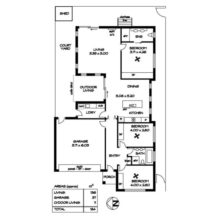 Floorplan of Homely house listing, 71 William Langman Circuit, Ridleyton SA 5008