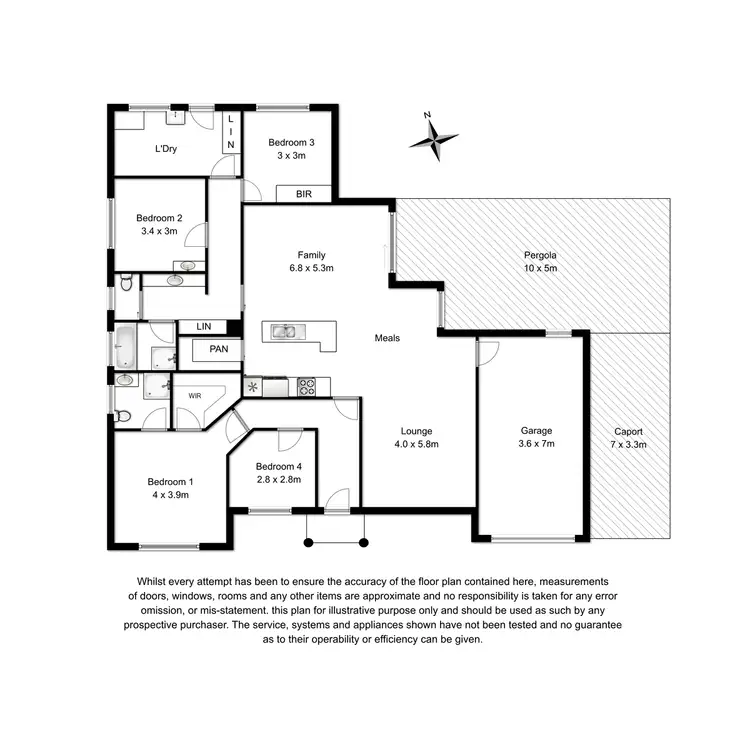 Floorplan of Homely house listing, 22 Auvale Crescent, Mount Gambier SA 5290