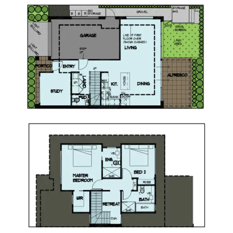 Floorplan of Homely townhouse listing, NO/3 Golden Elm Way, Lyndhurst VIC 3975