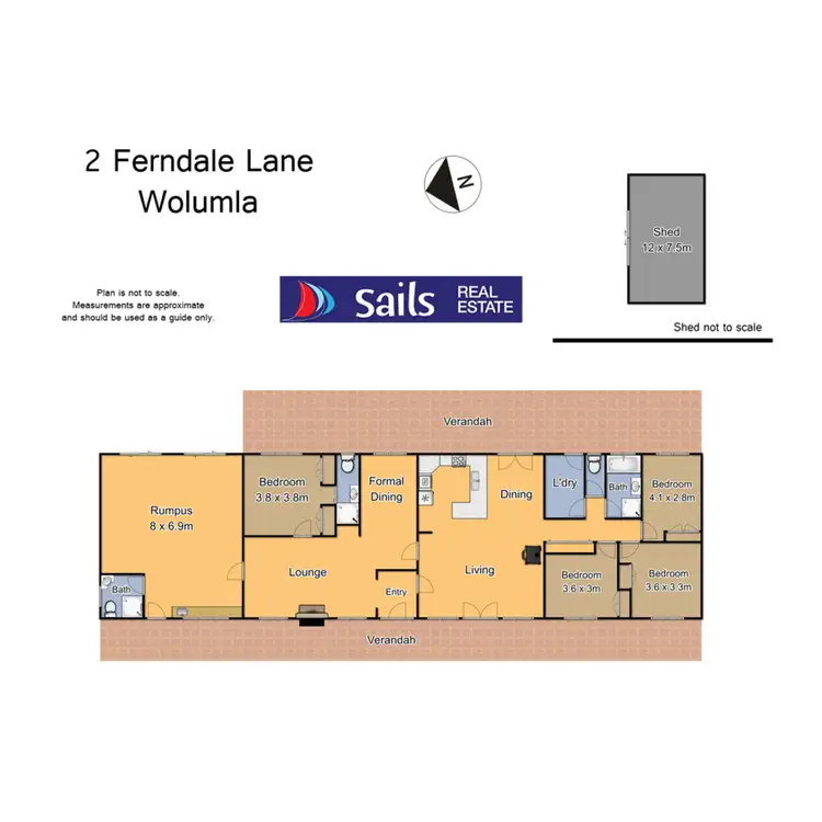 Floorplan of Homely house listing, 2 Ferndale Lane, Wolumla NSW 2550