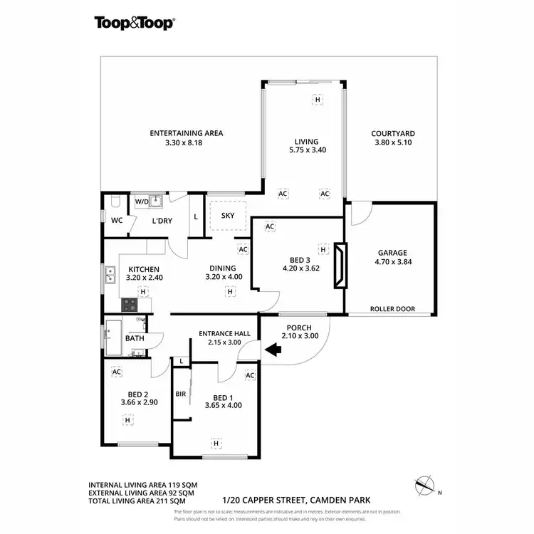 Floorplan of Homely house listing, 1/20 Capper Street, Camden Park SA 5038