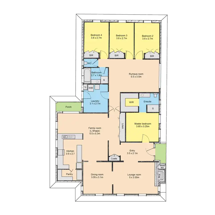Floorplan of Homely house listing, 3 Hazel Court, Sale VIC 3850