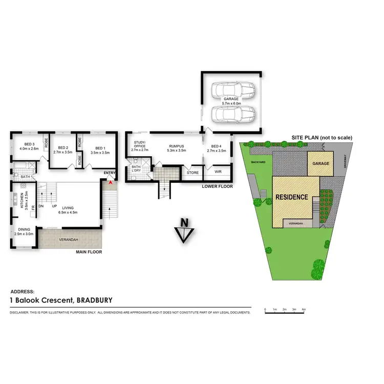 Floorplan of Homely house listing, 1 Balook Crescent, Bradbury NSW 2560