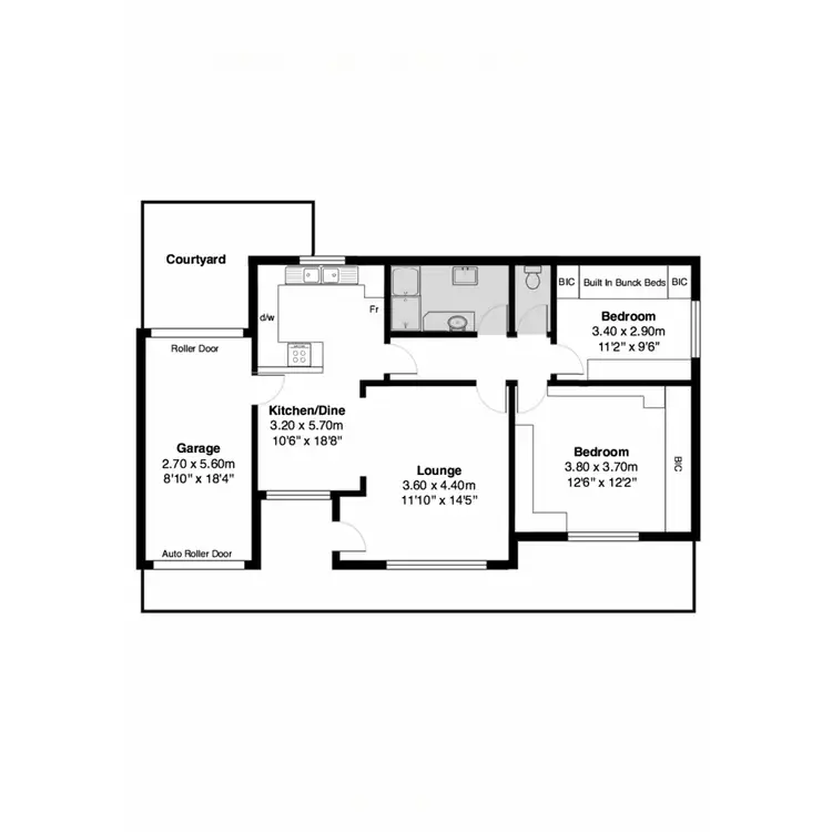 Floorplan of Homely unit listing, 1/61 Riverside Drive, Goolwa South SA 5214