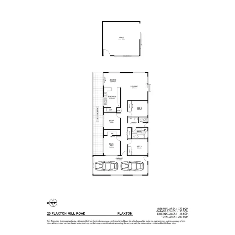 Floorplan of Homely house listing, 20 FLAXTON MILL RD, Flaxton QLD 4560