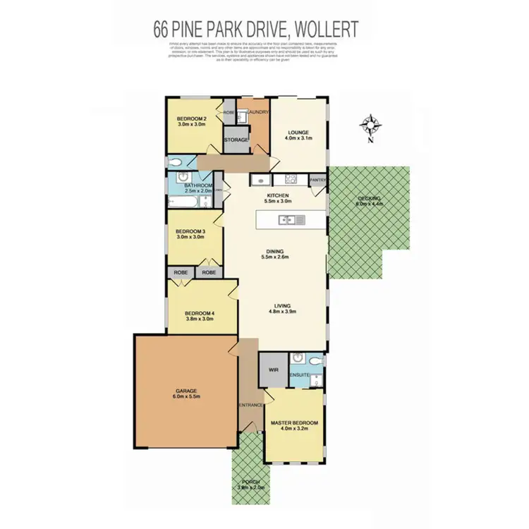 Floorplan of Homely house listing, 66 Pine Park Drive, Wollert VIC 3750