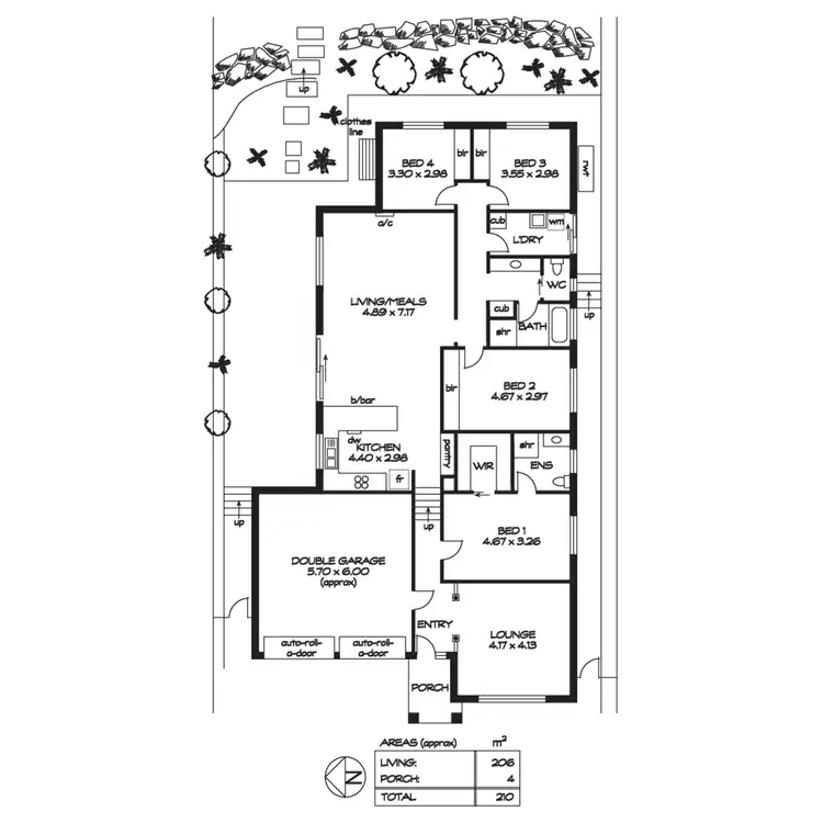 Floorplan of Homely house listing, 4 Austin Court, Nairne SA 5252