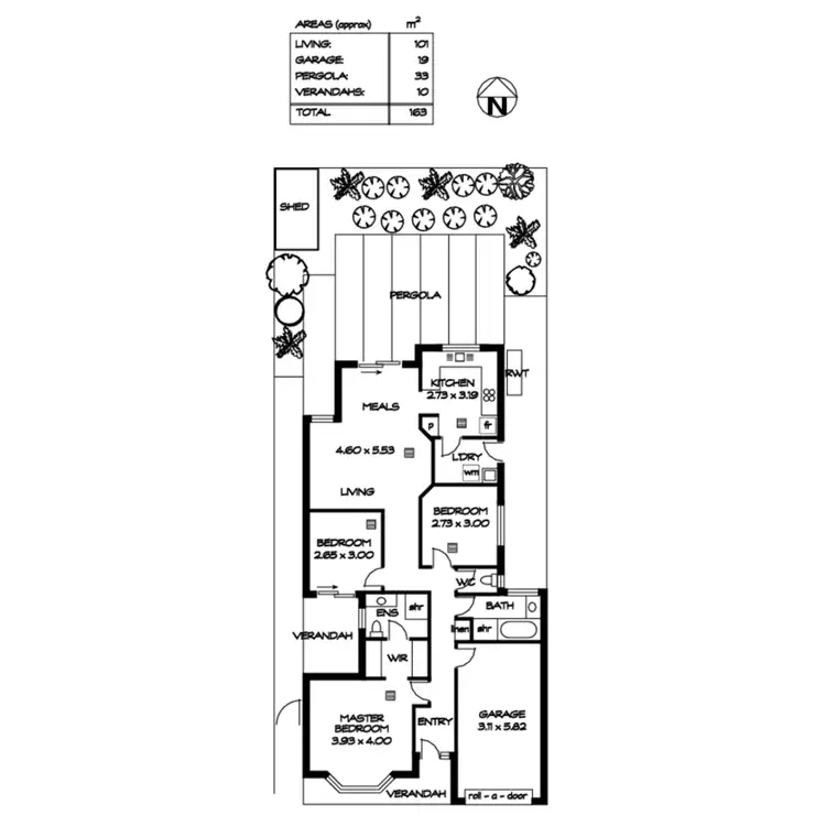 Floorplan of Homely house listing, 18 Manning Crescent, Pooraka SA 5095