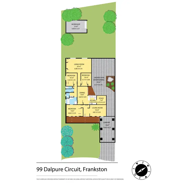 Floorplan of Homely house listing, 99 Dalpura Circuit, Frankston VIC 3199