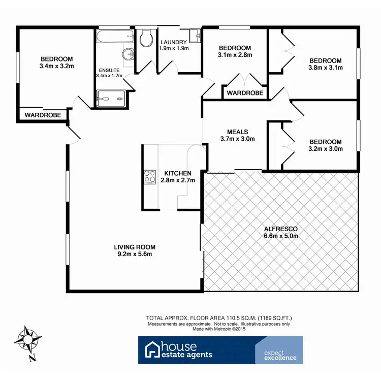 Floorplan of Homely house listing, 14 McDonald Court, Wyreema QLD 4352