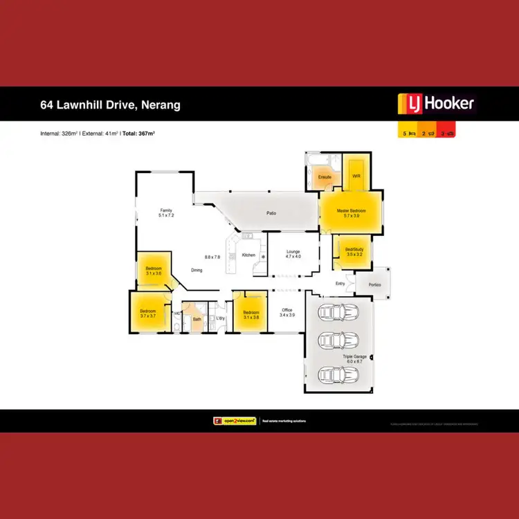 Floorplan of Homely house listing, 64 Lawnhill Drive, Nerang QLD 4211