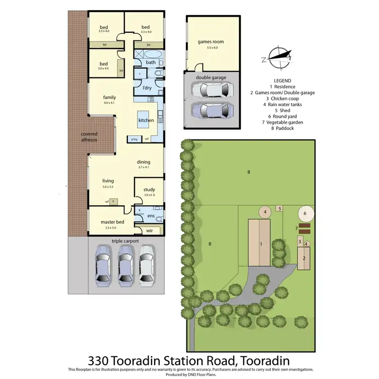Floorplan of Homely house listing, 330 Tooradin Station Road, Dalmore VIC 3981