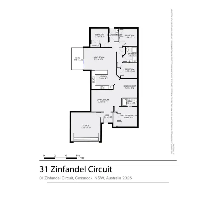 Floorplan of Homely house listing, 31 Zinfandel Circuit, Cessnock NSW 2325