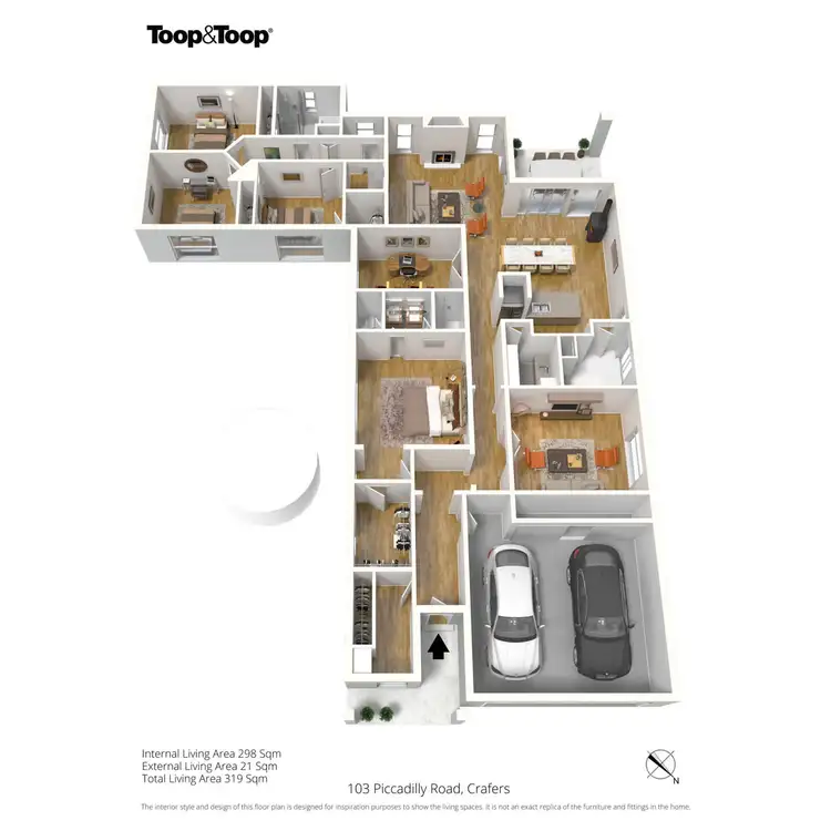 Floorplan of Homely house listing, 103 Piccadilly Road, Crafers SA 5152