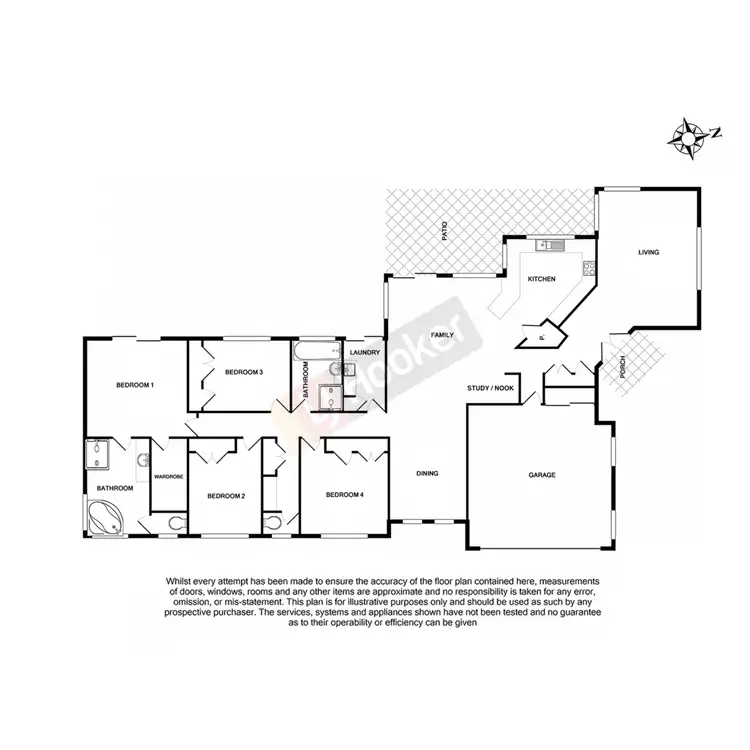 Floorplan of Homely house listing, 1 Chestnut Place, Calamvale QLD 4116