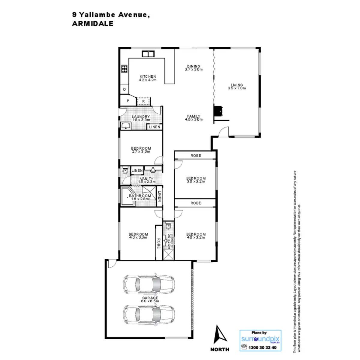 Floorplan of Homely house listing, 9 Yallambee Avenue, Armidale NSW 2350