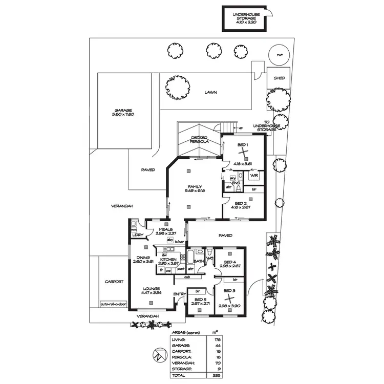 Floorplan of Homely house listing, 44 Minnamurra Drive, Redwood Park SA 5097
