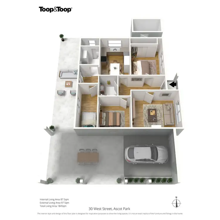 Floorplan of Homely house listing, 30 West Street, Ascot Park SA 5043