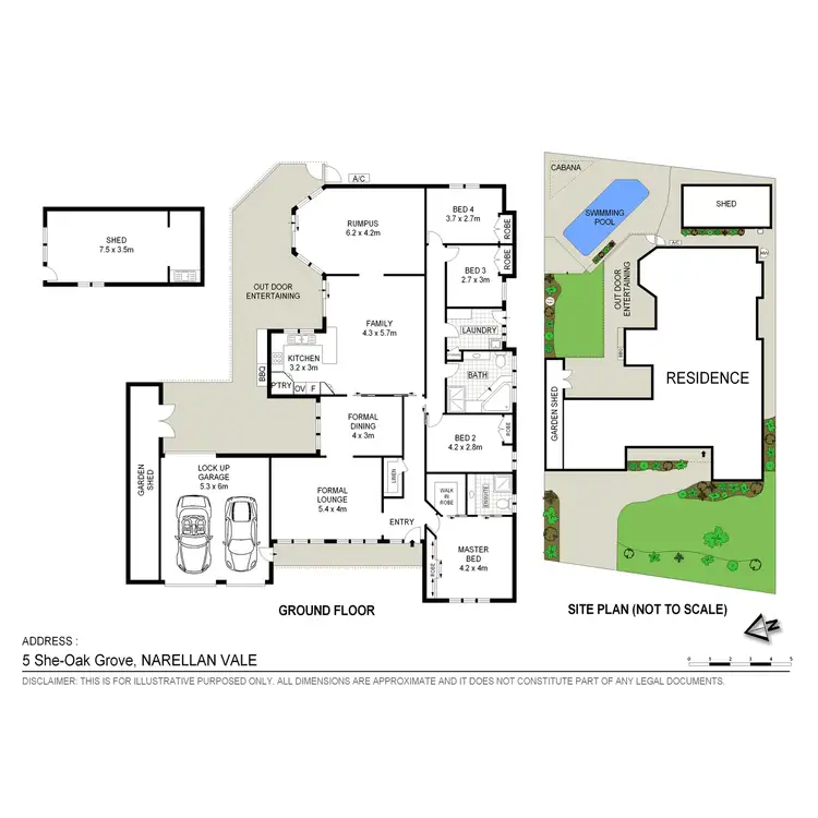 Floorplan of Homely house listing, 5 She-Oak Grove, Narellan Vale NSW 2567