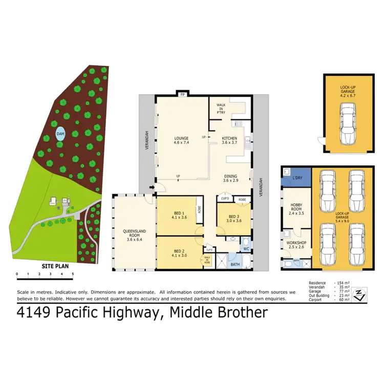 Floorplan of Homely rural property listing, 4149 Pacific Highway, Middle Brother NSW 2443