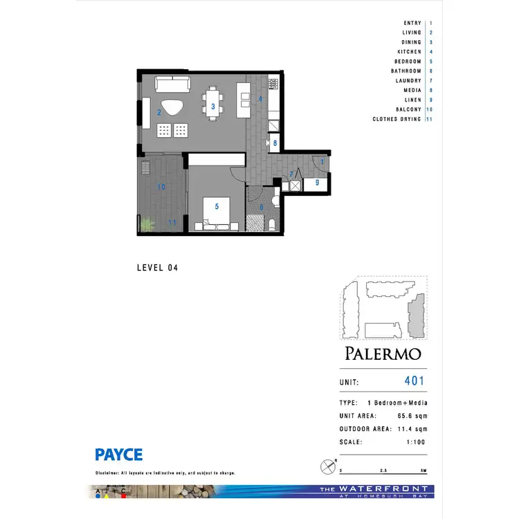 Floorplan of Homely apartment listing, 401/4 Nuvolari Place, Wentworth Point NSW 2127