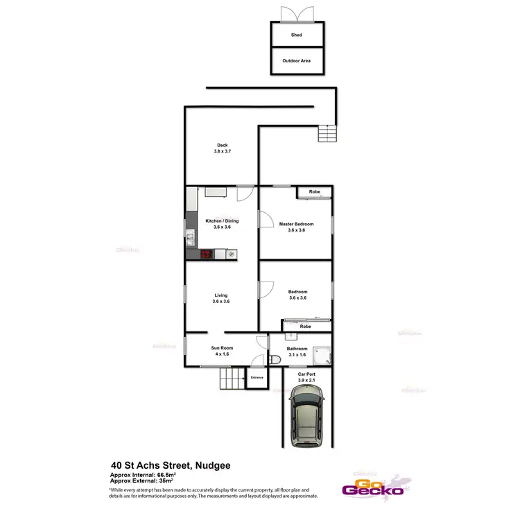 Floorplan of Homely house listing, 40 St Achs Street, Nudgee QLD 4014