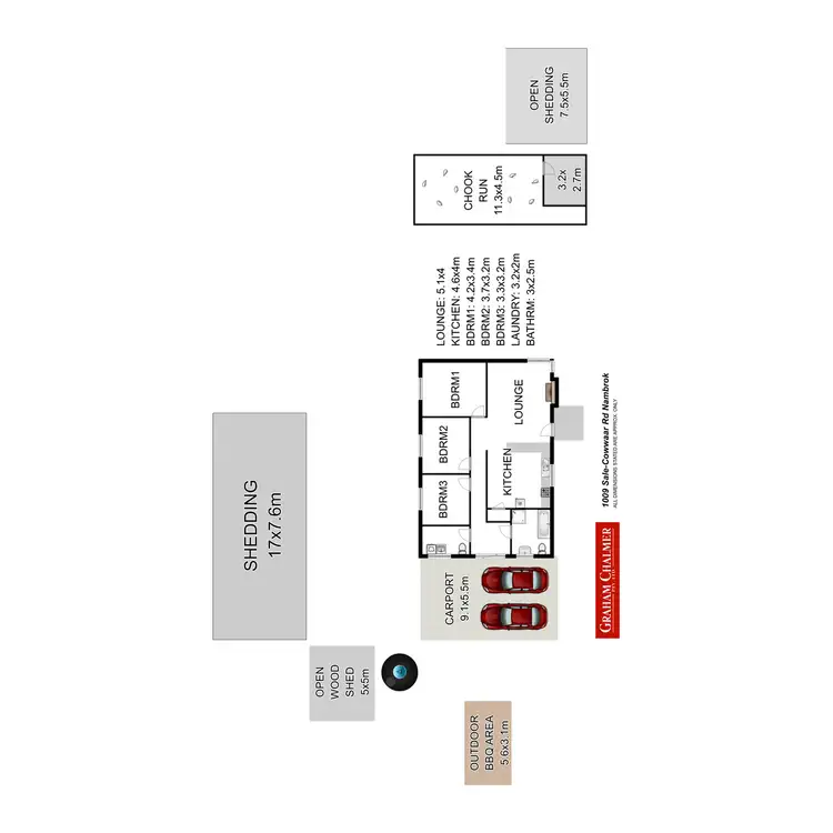 Floorplan of Homely rural property listing, 1009 Sale-Cowwarr Road, Nambrok VIC 3847