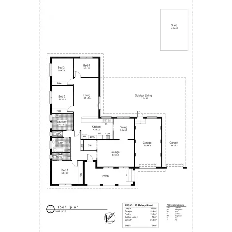 Floorplan of Homely house listing, 19 Mallory Street, Ashmont NSW 2650