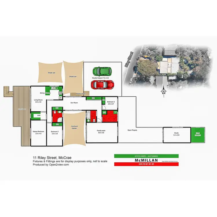 Floorplan of Homely house listing, 11 Riley Street, Mccrae VIC 3938