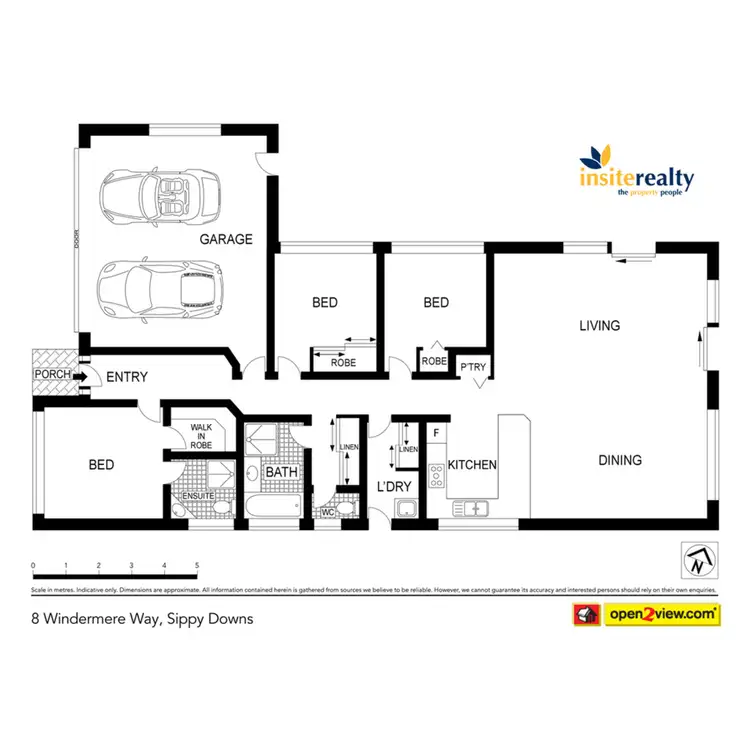 Floorplan of Homely house listing, 8 Windermere Way, Sippy Downs QLD 4556