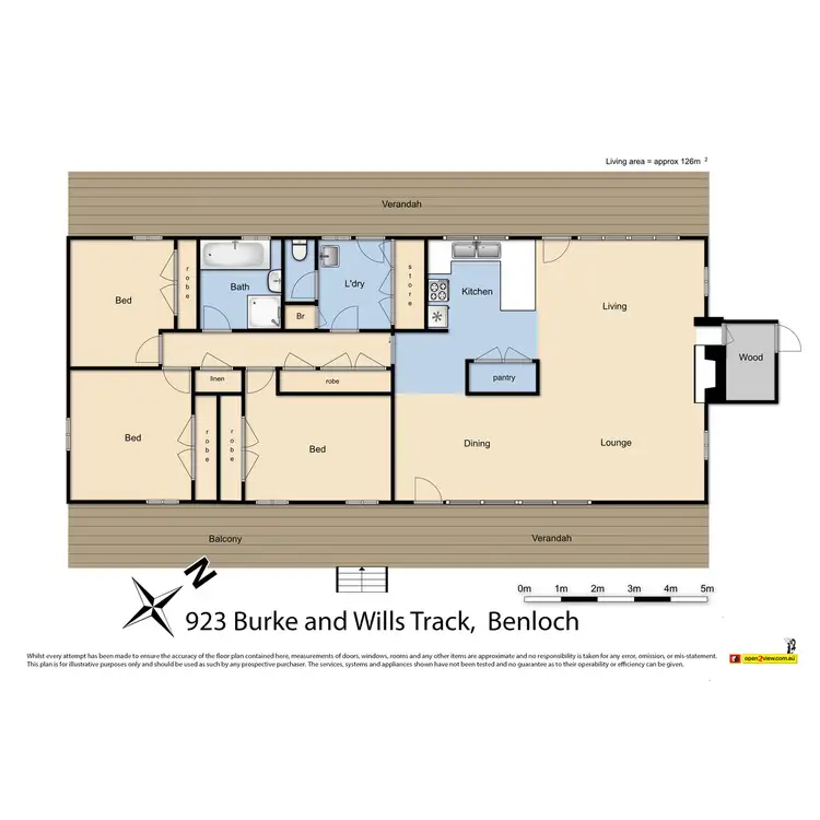Floorplan of Homely rural property listing, 923 Burke and Wills Track, Benloch VIC 3435
