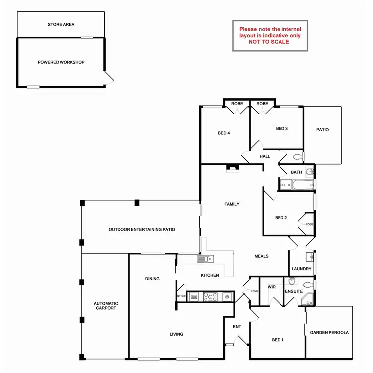 Floorplan of Homely house listing, 49 Bursaria Crescent, Ferndale WA 6148