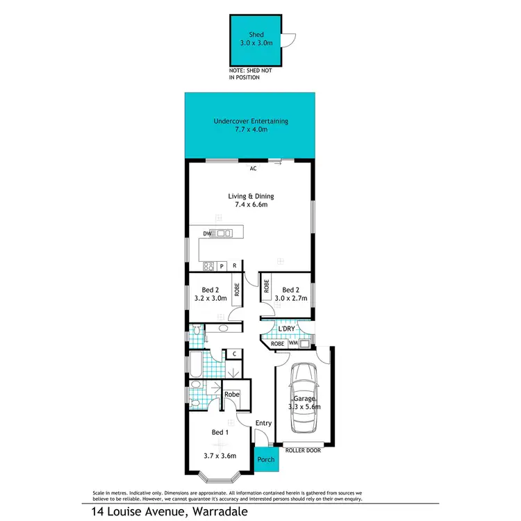 Floorplan of Homely house listing, 14 Louise Avenue, Warradale SA 5046