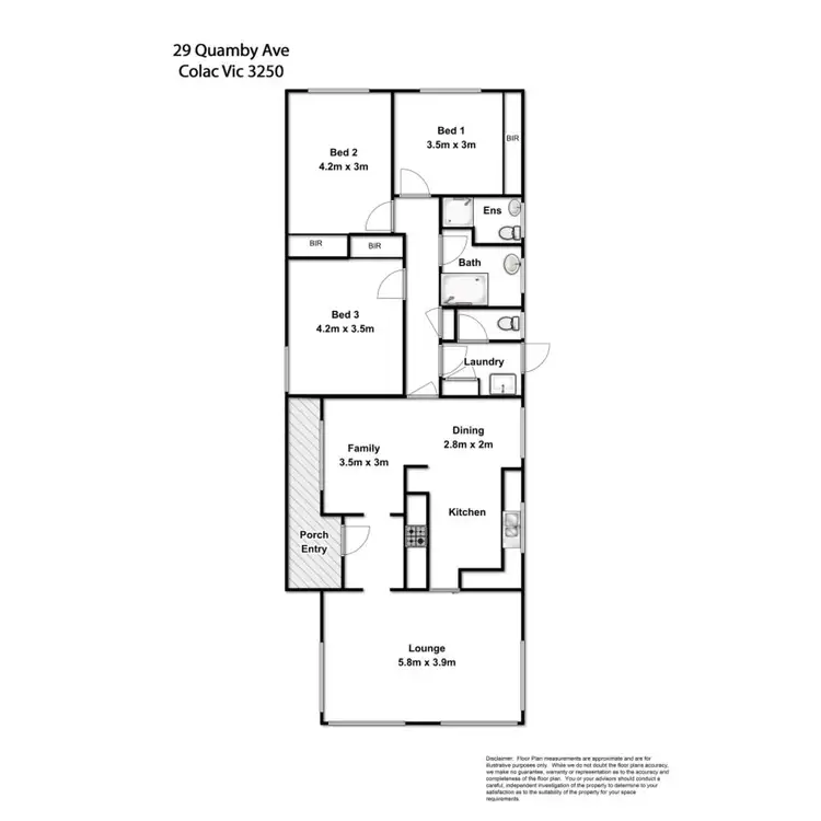 Floorplan of Homely house listing, 29 Quamby Avenue, Colac VIC 3250