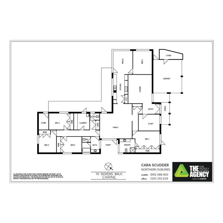 Floorplan of Homely house listing, 10 Dickens Walk, Carine WA 6020