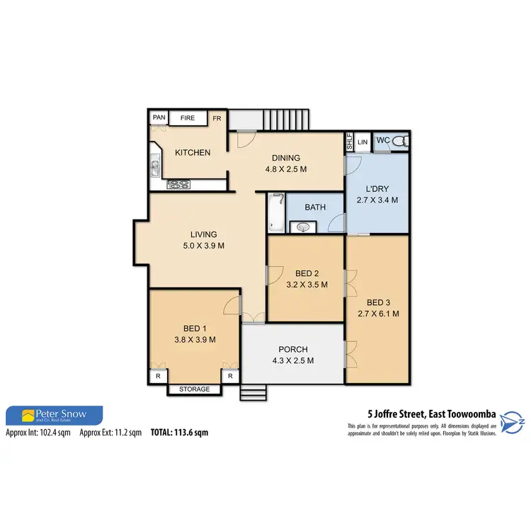 Floorplan of Homely house listing, 5 Joffre Street, East Toowoomba QLD 4350
