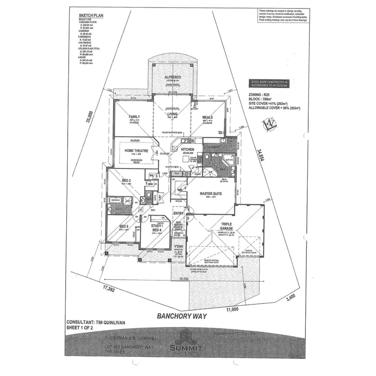 Floorplan of Homely house listing, 9 Banchory Way, The Vines WA 6069